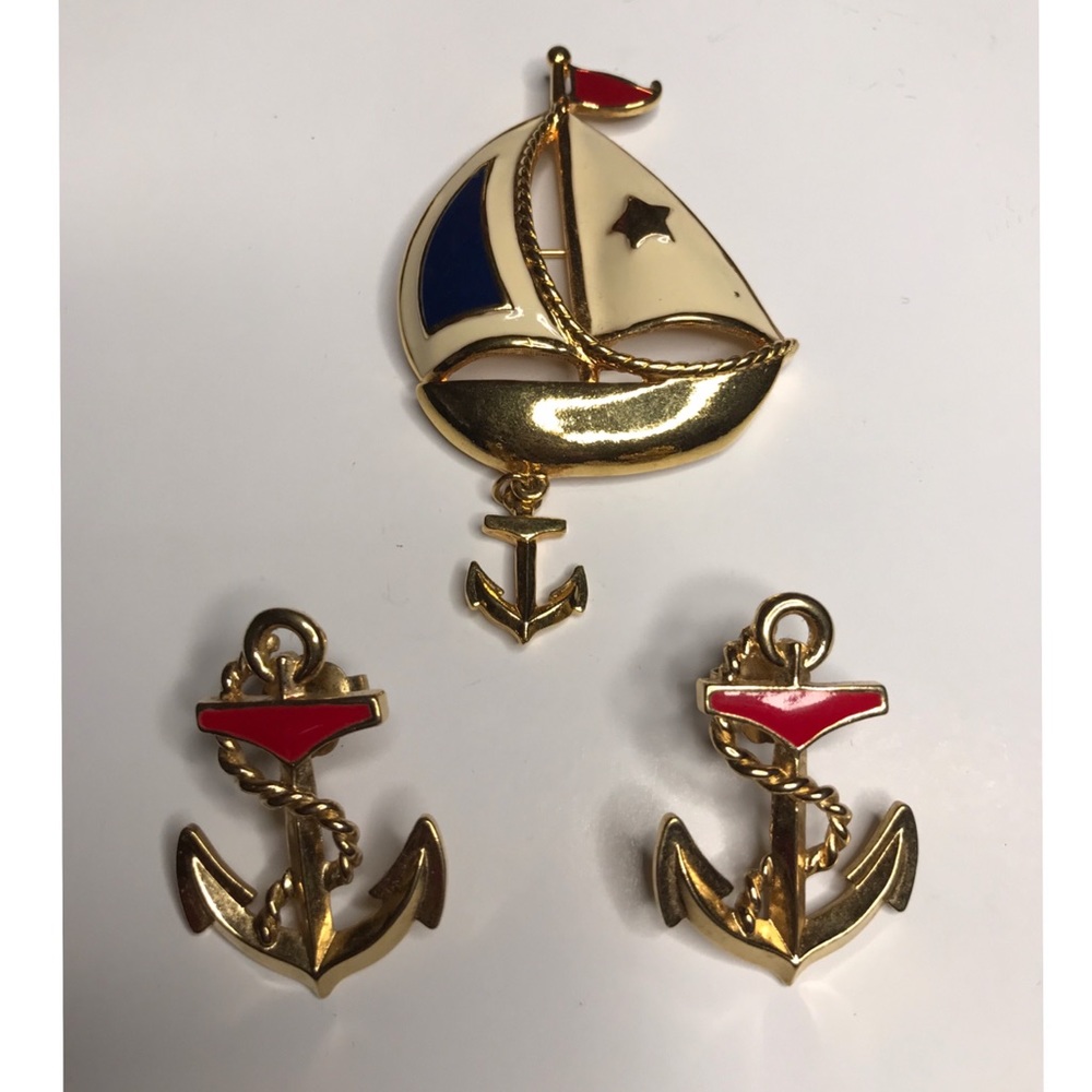 Ship and Anchor Set